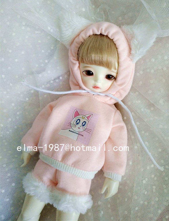 Pink and white sets for 1/6 size BJD - Click Image to Close