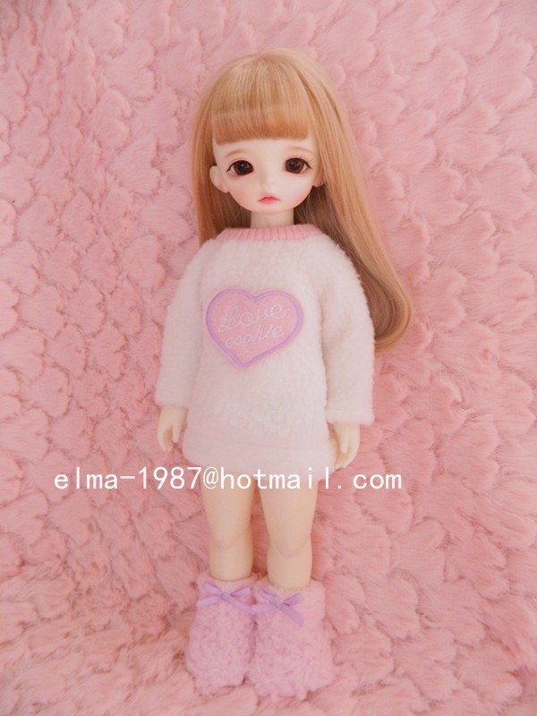 Cute printed T-shirt for 1/6 size BJD - Click Image to Close