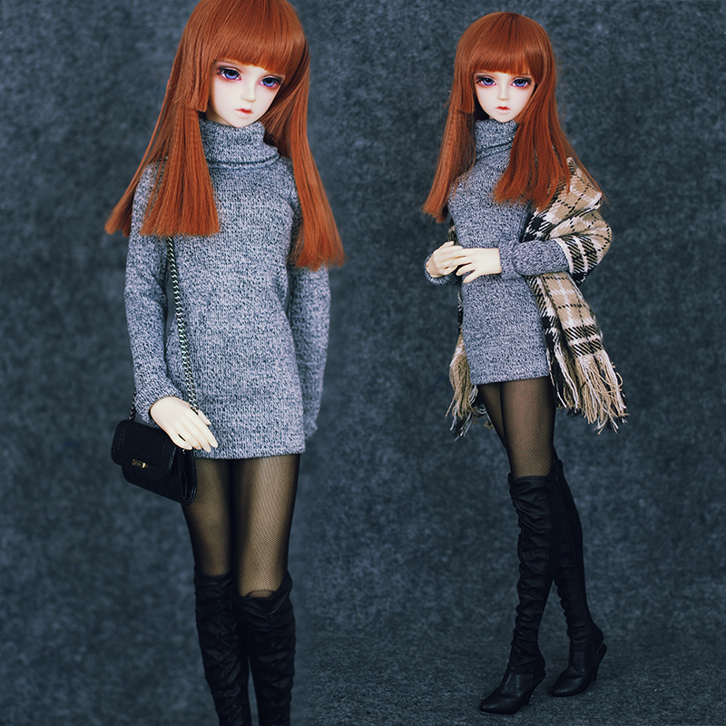 Turtleneck sweater for 1/4, 1/3 size BJD - Click Image to Close