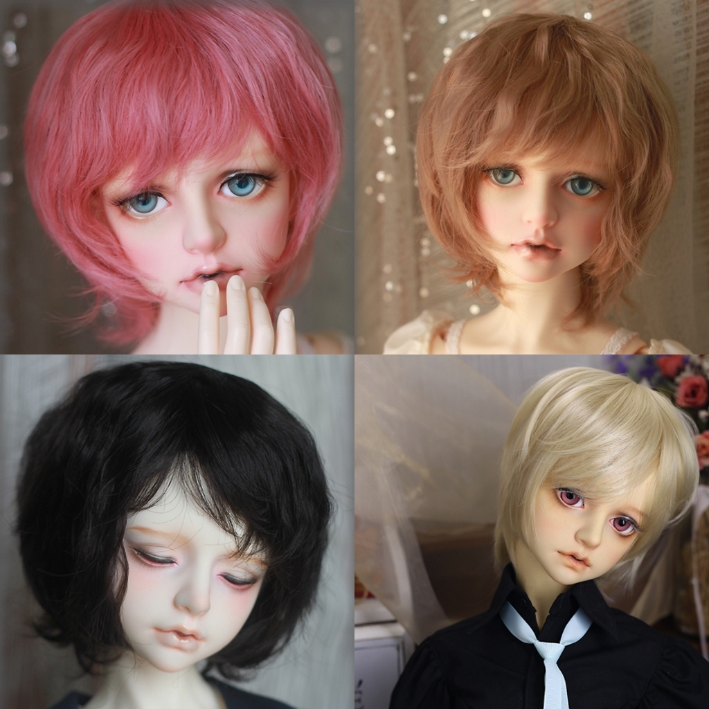short wig for 1/2 size doll